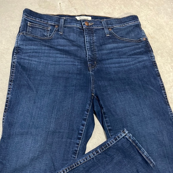 MADEWELL women's denim jeans Hayes Wash 10 inch Rise Skinny 32x28 - Picture 3 of 6